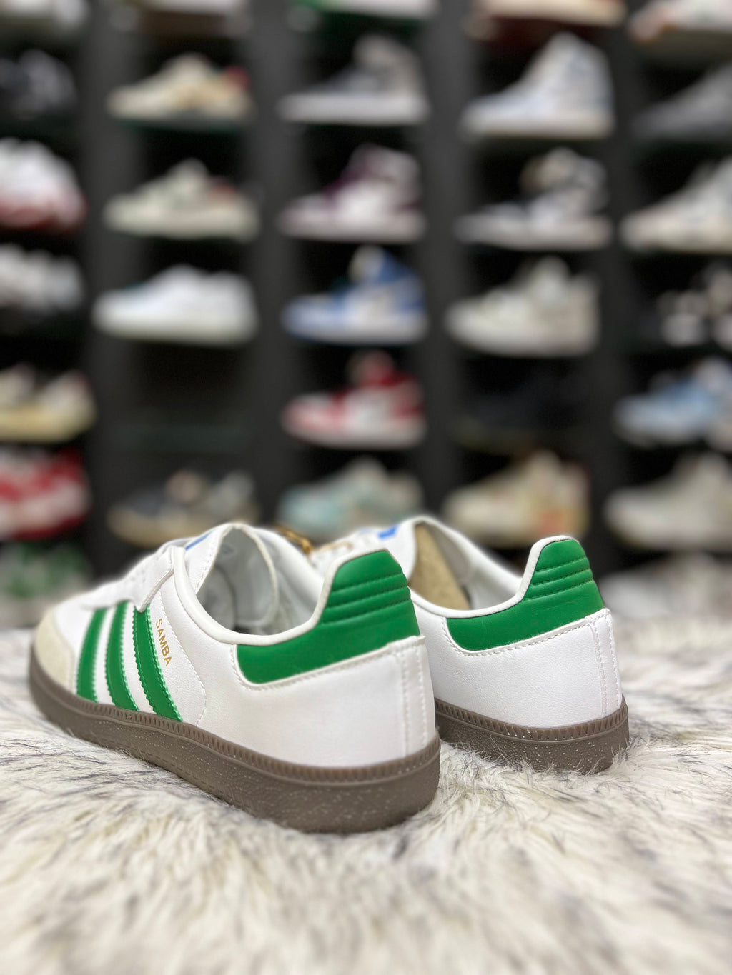 Adidas Samba White Green Gum