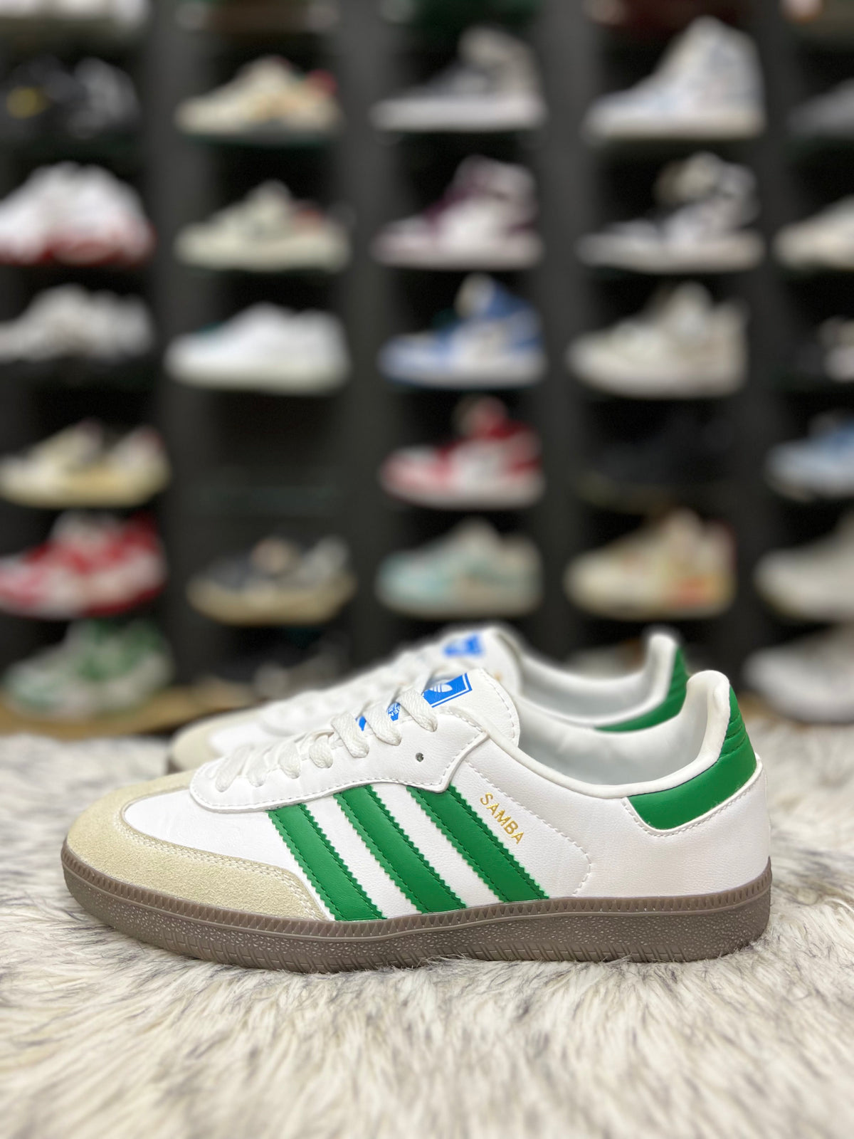 Adidas Samba White Green Gum