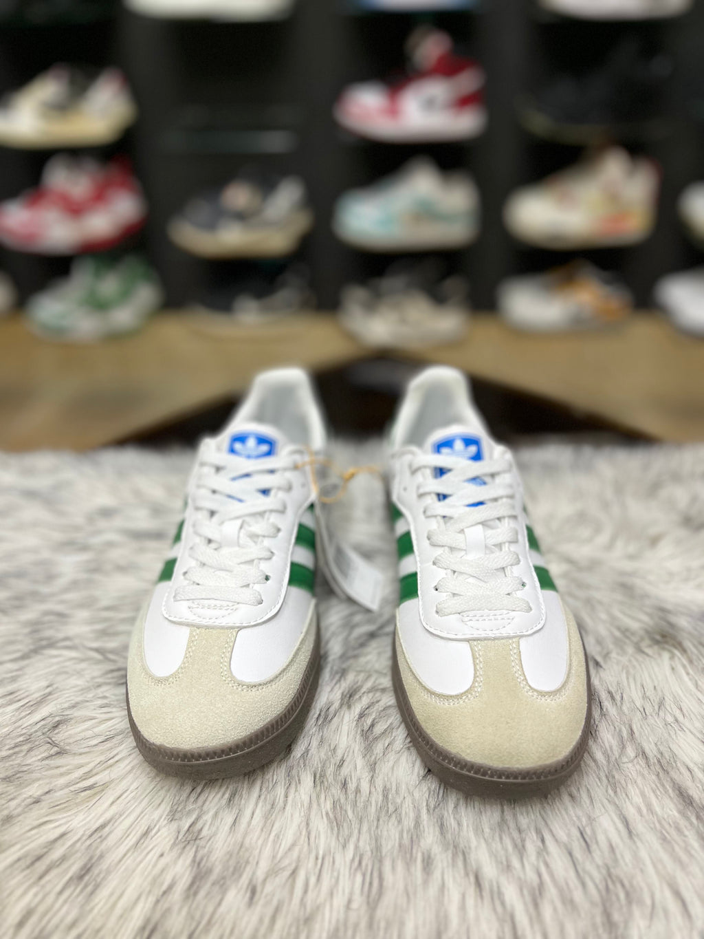 Adidas Samba White Green Gum