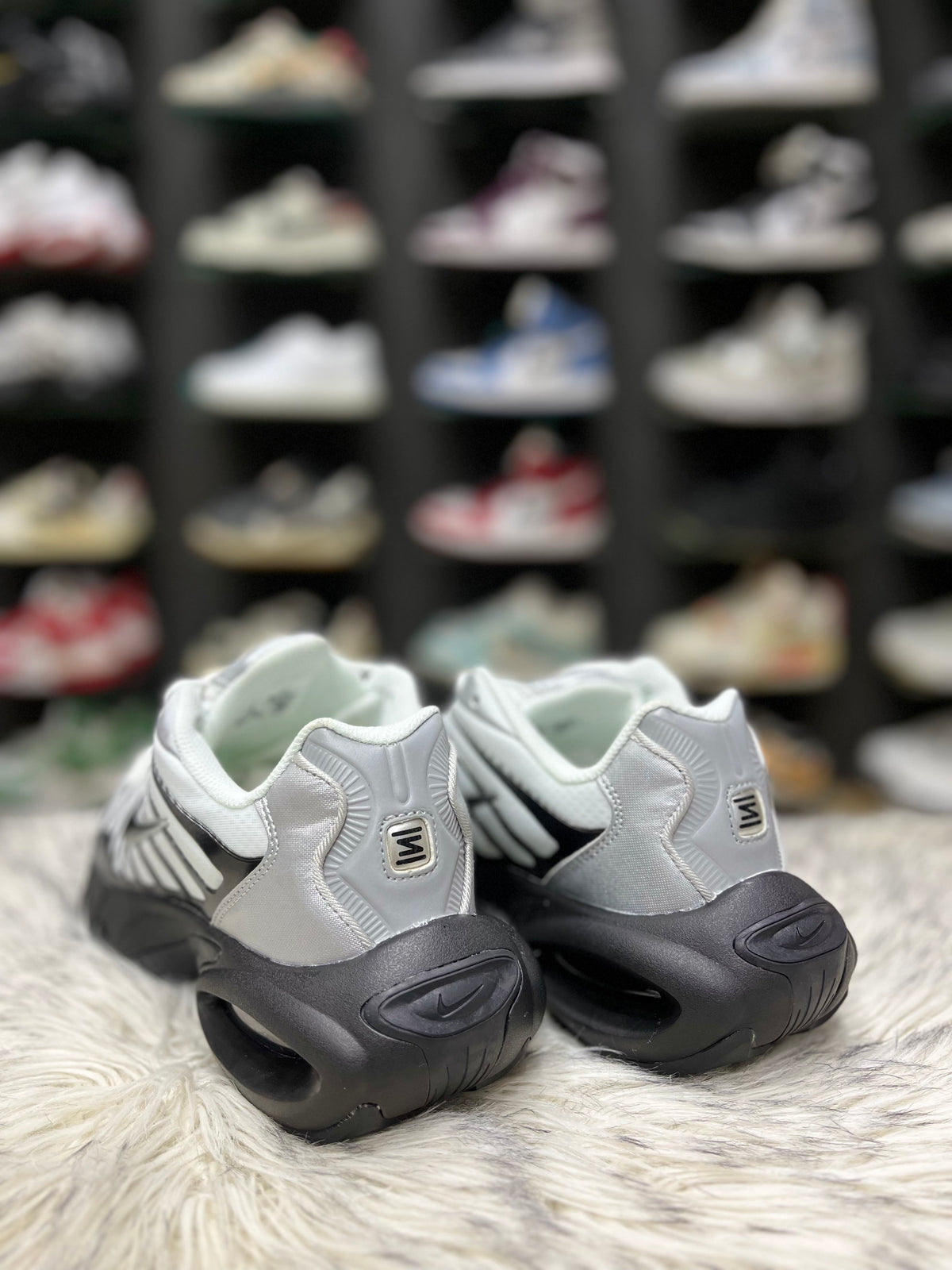 grey, black, Nike Air Max Tailwind IV sneakers