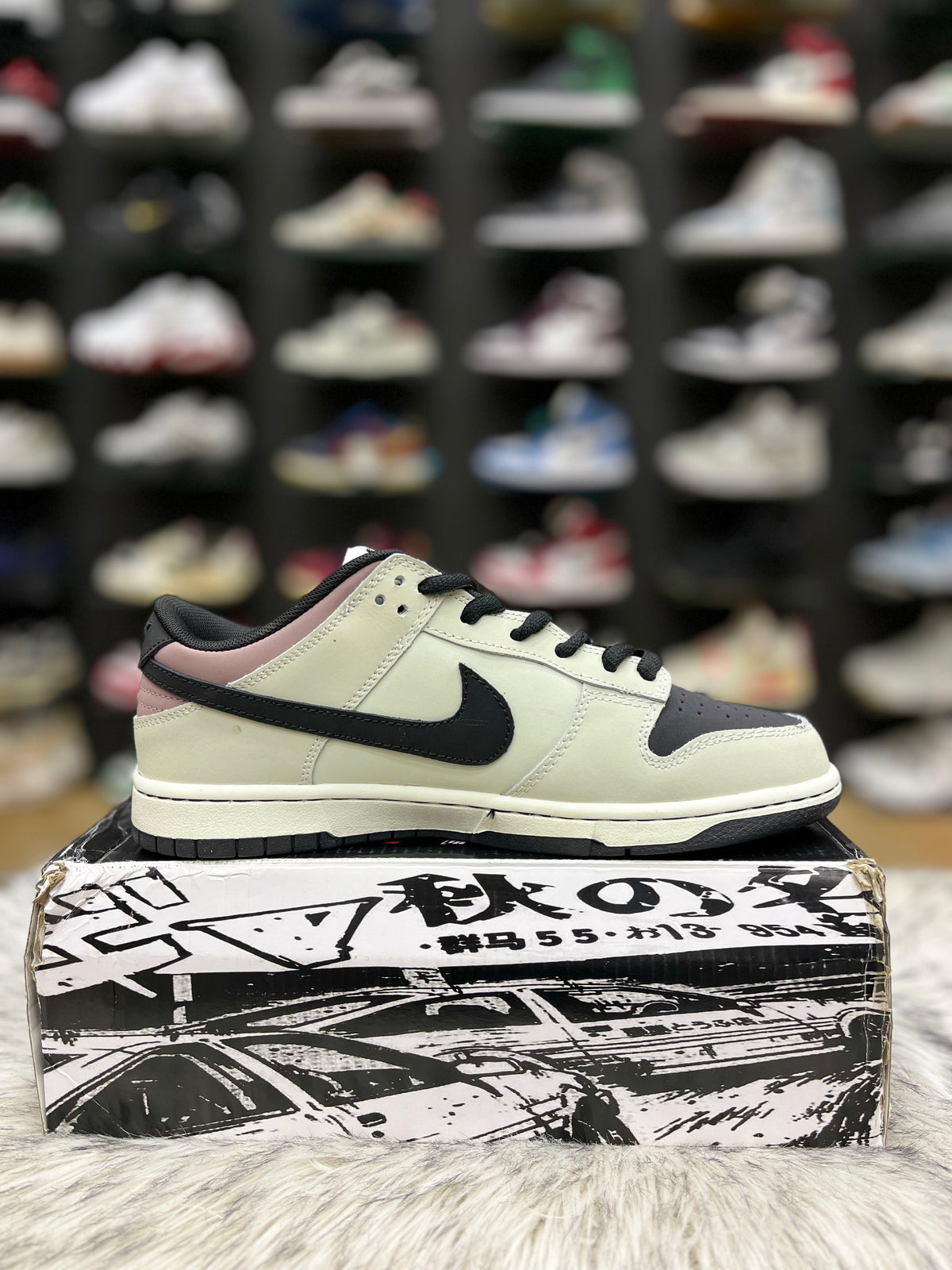 Nike Dunk Low sneaker inspired by the Toyota AE86 from Initial D,