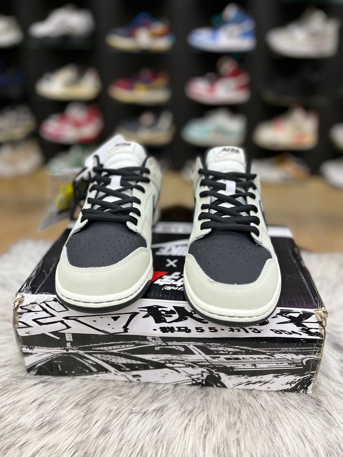 Nike Dunk Low sneaker inspired by the Toyota AE86 from Initial D,