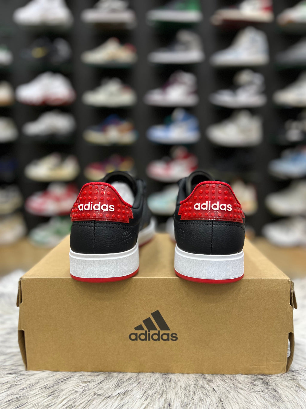 Black Adidas x Lego Grand Court sneakers