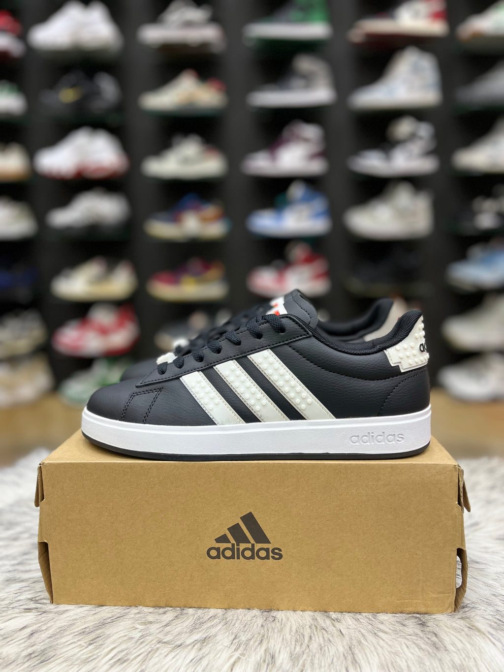 Adidas grand court sneakers-black with lego inspired