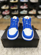 Nike Air Jordan 1 Low sneaker in a sport blue and white