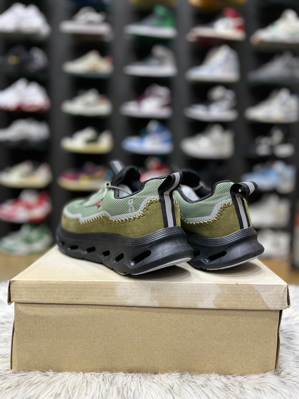 LOEWE x On Cloudtilt sneakers in khaki green