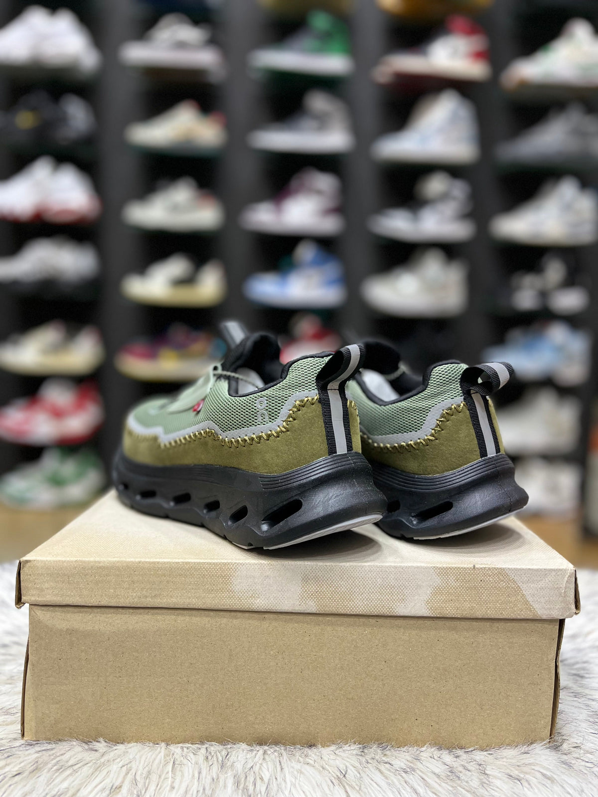 LOEWE x On Cloudtilt sneakers in khaki green