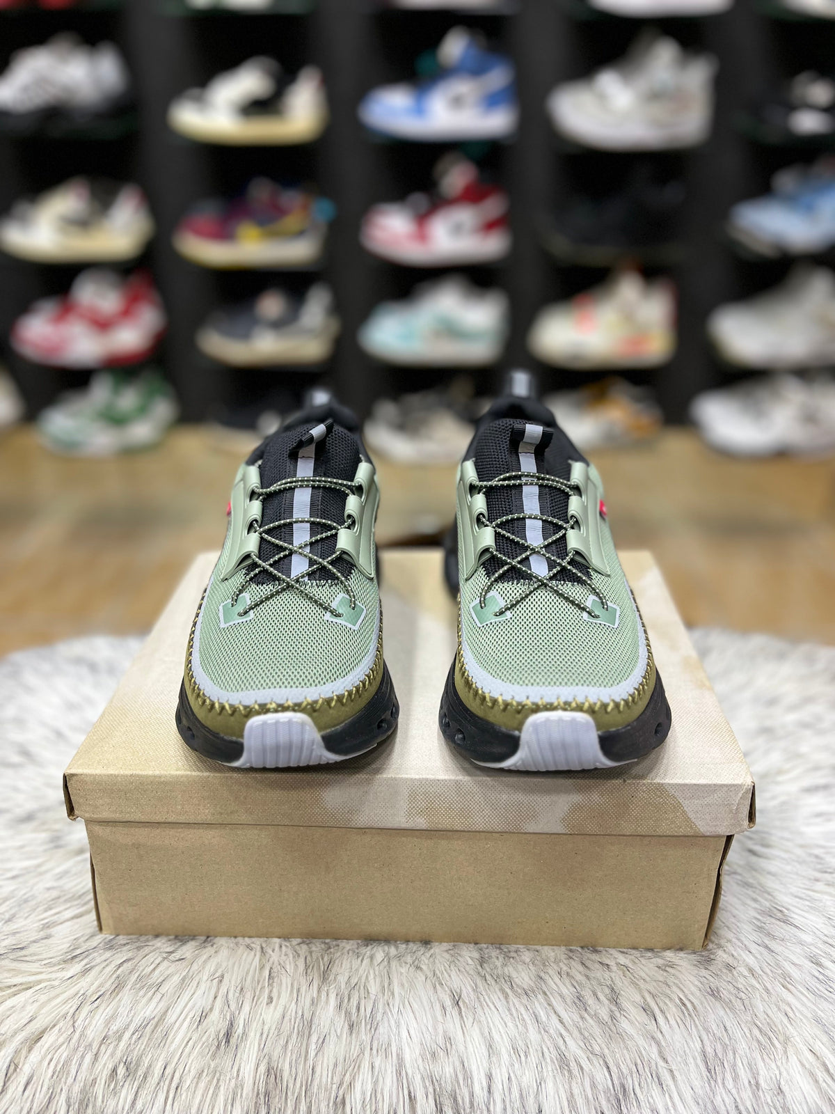 LOEWE x On Cloudtilt sneakers in khaki green