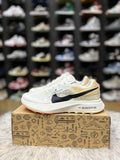 Cream-colored Nike ZoomX Ultrafly Trail running shoes