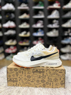 Cream-colored Nike ZoomX Ultrafly Trail running shoes