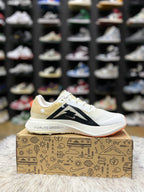 Cream-colored Nike ZoomX Ultrafly Trail running shoes