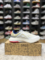 Nike ZoomX Ultrafly Trail running shoe in a white and blue