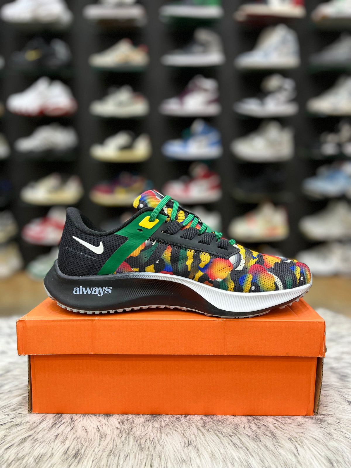 Nike Air Zoom Pegasus 38 Jordan Moss 'Always, All Ways' running shoe,